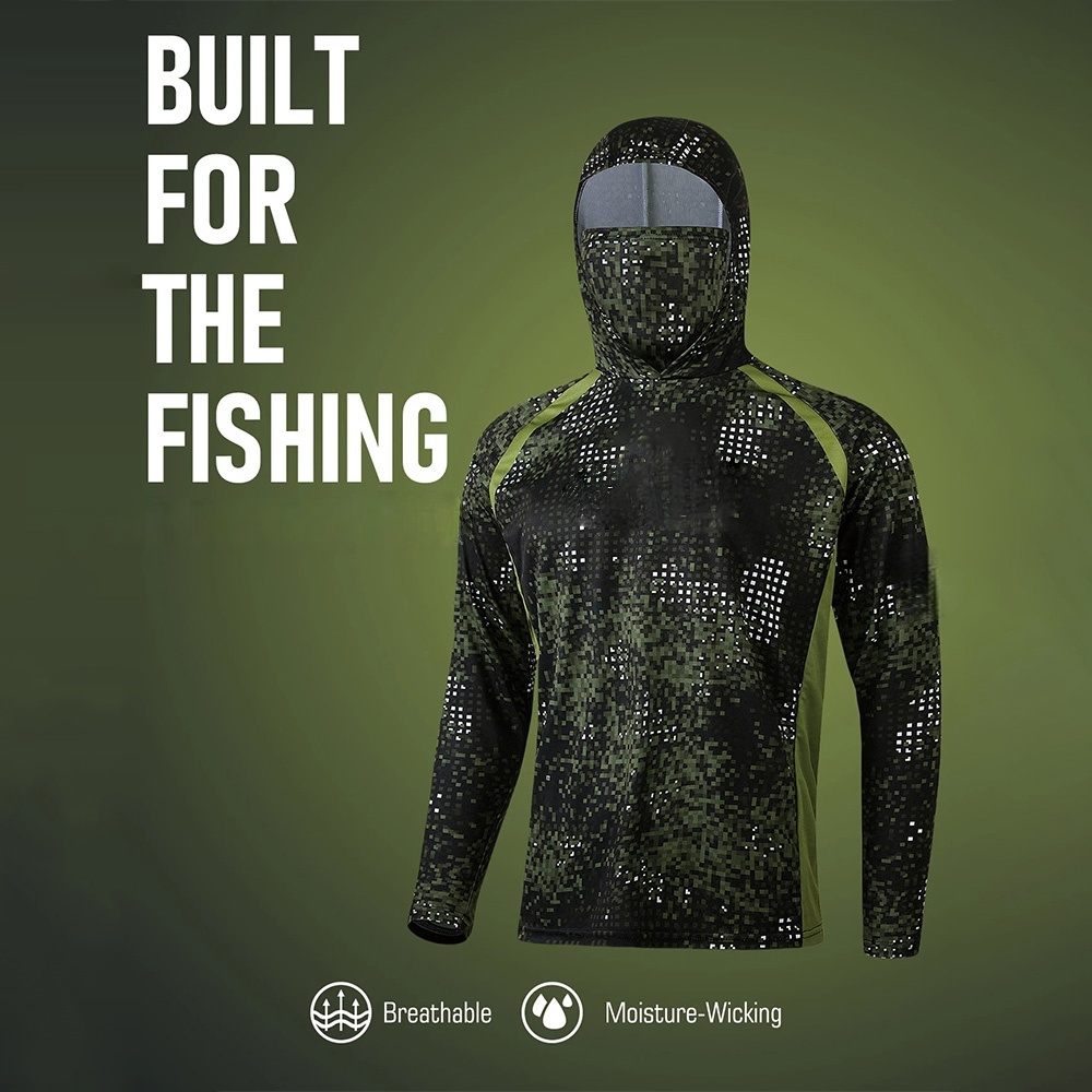 Fishing Shirt Uv Protection - MALFC Balıkçı Kıyafeti Erkek Kapüşonlu Balıkçı
