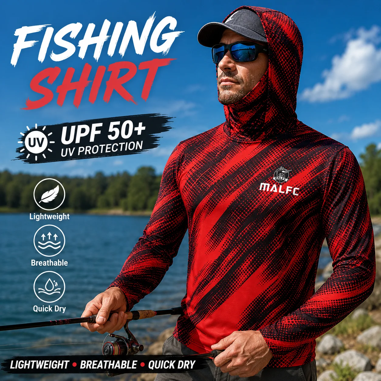 Erkekler için UPF 50+ UV Korum - Fishing Mask Sun Protection incelemesi ve fiyatı